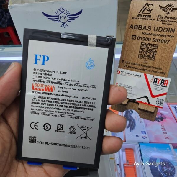 Infinix BL-58BX Ultra High-Capacity Replacement Battery (6000mAh)