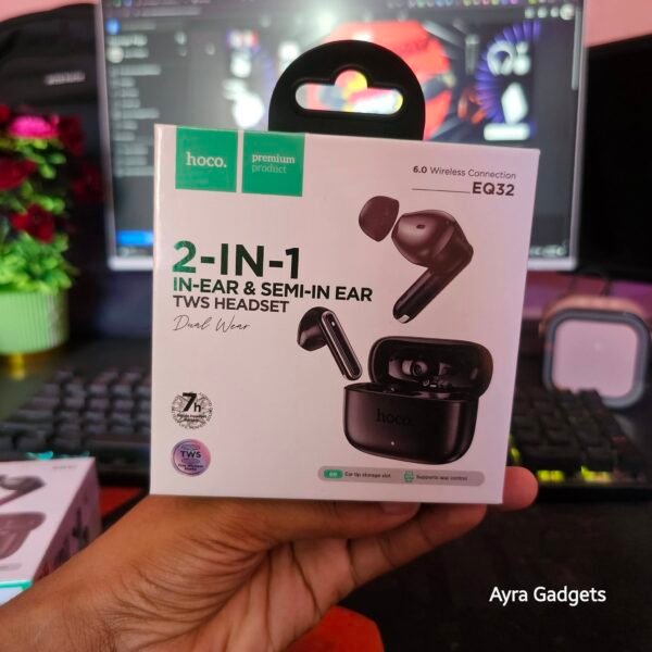 Hoco EQ32 Astute 2-in-1 TWS Wireless Earbuds